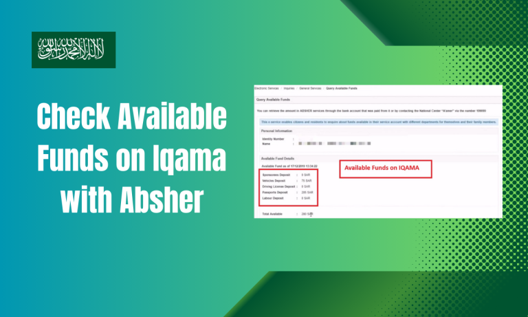 Check Available Funds on Iqama with Absher