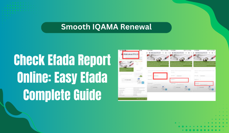 Check Efada Report Online