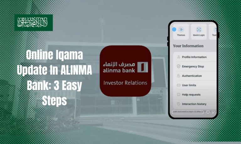 Online Iqama Update In ALINMA Bank