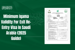 Minimum Iqama Validity For Exit Re-Entry Visa In Saudi Arabia